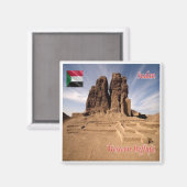 Aimant zSD003 SOUDAN, Deffufa occidental, Afrique, Réfrig (Recto/Verso)