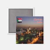 Aimant zSD006 JEBEL BARKAL par Nuit, Soudan, Afrique, Réf (Recto/Verso)