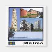 Aimant zSE011 MALMÖ, Suède, Europe, Fridge (Devant)