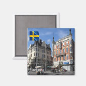 Aimant zSE013 LINKÖPING, Suède Europe, Fridge (Recto/Verso)