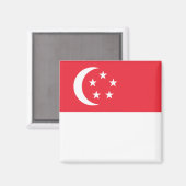 Aimant zSG001 Singapour FLAG Singapour, Fridge (Recto/Verso)