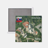 Aimant zSK010 CHÂTEAU NITRA, Slovaquie, Europe, Réfrigéra (Recto/Verso)