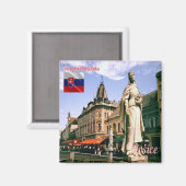 Aimant zSK011 KOŠICE, Slovaquie, Europe, Frigo (Recto/Verso)