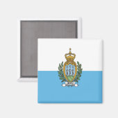 Aimant zSM001 SAN MARINO FLAG, Europe, Frigo (Recto/Verso)