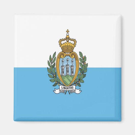 Aimant zSM001 SAN MARINO FLAG, Europe, Frigo (Devant)