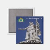 Aimant zSM004 STATUE LIBERTY, Saint-Marin, Europe, Fridge (Recto/Verso)