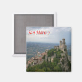 Aimant zSM007 MONTE TITANO panorama, Saint-Marin, Frigo (Recto/Verso)