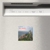 Aimant zSM007 MONTE TITANO panorama, Saint-Marin, Frigo (In Situ (Lave-vaisselle))