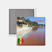 Aimant zSN005 DAKAR, Panorama, Sénégal, Afrique, Réfrigér (Recto/Verso)