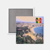 Aimant zSN006 DAKAR, Sénégal, Afrique, Réfrigérateur (Recto/Verso)