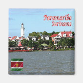 Aimant zSR006 PARAMARIBO, Suriname, Amérique, Frigo (Devant)