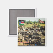 Aimant zSS005 WAU, Huts à l'extérieur, Réfrigérateur Afri (Recto/Verso)