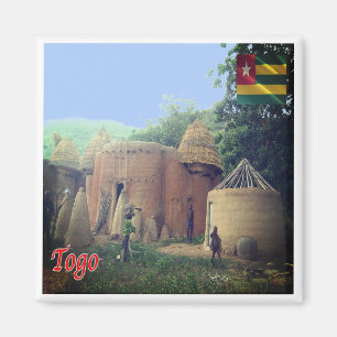 Aimant zTG008 TOGO, Taberma House, Africa, Fridge