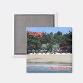 Aimant zTH018 RAYONG, KOH SAMET plage mer brise, réfrigér (Recto/Verso)