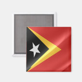Aimant zTL002 agitant le DRAPEAU du Timor oriental (Recto/Verso)