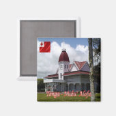 Aimant zTO004 TONGA, Palais Royal, Océanie, Réfrigérateur (Recto/Verso)