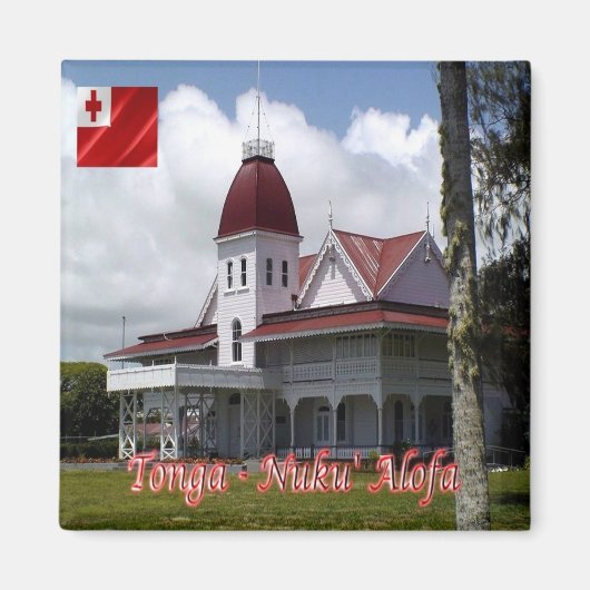 Aimant zTO004 TONGA, Palais Royal, Océanie, Réfrigérateur (Devant)