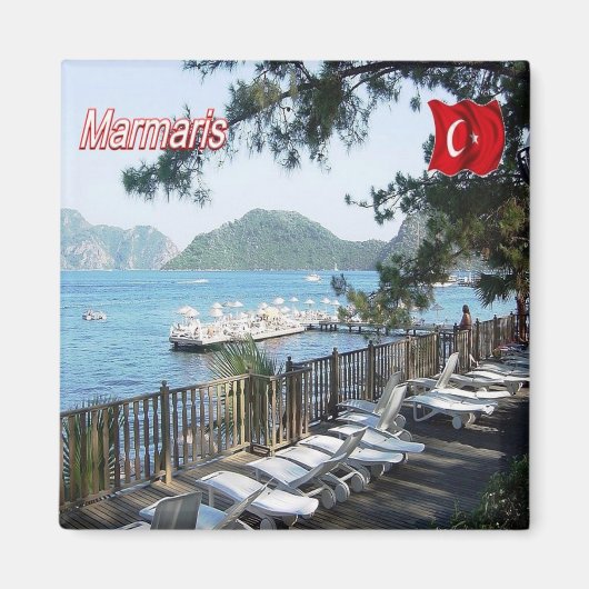 Aimant zTR008 MARMARIS, Turquie, Europe, Fridge (Devant)