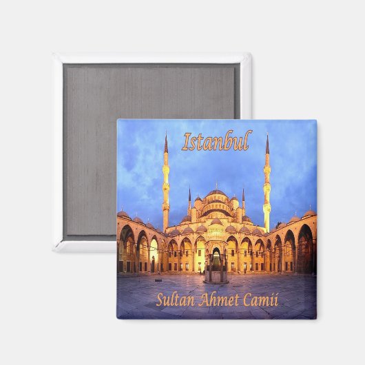 Aimant zTR010 ISTANBUL SULTANAHMET CAMII, Turquie, réfrig (Recto/Verso)