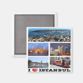 Aimant zTR013 ISTANBUL "I LOVE", Turquie, Europe, Fridge (Recto/Verso)