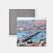 Aimant zTR016 ISTANBUL GALATA BRIDGE, Turquie, Frigo (Recto/Verso)