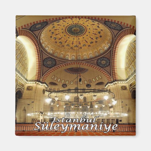 Aimant zTR017 BASILICA SULEIMAN, Istanbul, Turquie, Frigo (Devant)