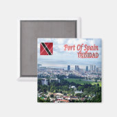 Aimant zTT004 TRINIDAD, Port d'Espagne, Frigo (Recto/Verso)