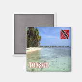 Aimant zTT008 TOBAGO, Trinité-et-Tobago, Frigo (Recto/Verso)