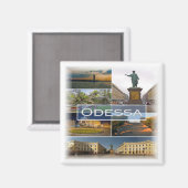 Aimant zUA005 ODESSA, Ukraine, Europe, Fridge (Recto/Verso)