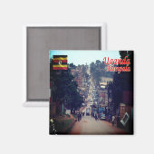 Aimant zUG007 KAMPALA, Centre-ville, Ouganda, Afrique, Fr (Recto/Verso)