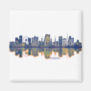 Aimant Zurich Skyline
