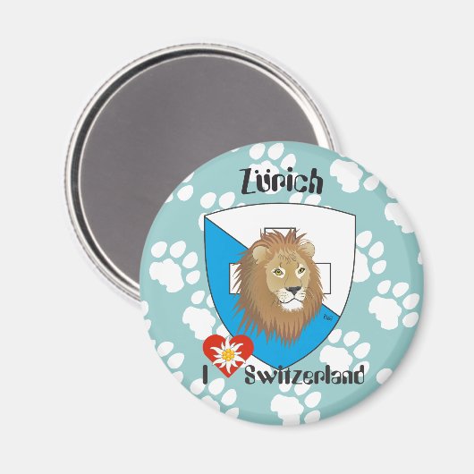 Aimant Zurich Suisse (Recto/Verso)
