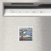 Aimant zUS032 SAN FANCISCO, Mosaic, Californie, Fridge (In Situ (Lave-vaisselle))