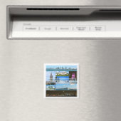 Aimant zUS040 MIAMI, FLORIDE, Mosaïque, Amérique, Réfrigé (In Situ (Lave-vaisselle))