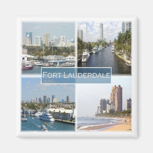 Aimant zUS044 MIAMI, FORT LAUDERDALE, Mosaïque, Réfrigéra