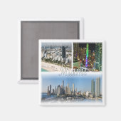 Aimant zUS053 Mosaïque MIAMI, Floride, Amérique, Fridge (Recto/Verso)