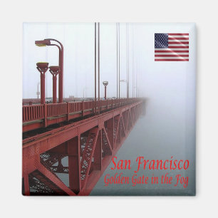 Aimant zUS070 SAN FRANCISCO, Golden Gate Bridge, réfrigér