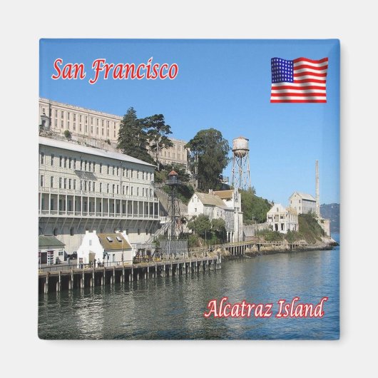 Aimant zUS082 SAN FRANCISCO, île d'Alcatraz, réfrigérateu (Devant)