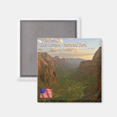 Aimant zUS117 ZION CANYON National Park, Utah, Fridge (Recto/Verso)