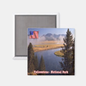 Aimant zUS122 YELLOWSTONE National Park, America, Fridge (Recto/Verso)