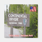 Aimant ZUS125 YELLOWSTONE N.P. Continental Divide, Réfrig (Devant)