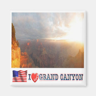 Aimant zUS138 GRAND CANYON I Love, Parc national, Réfrigé
