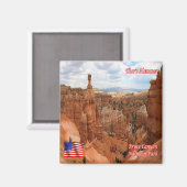 Aimant zUS152 BRYCE CANYON, Queens Garden Traill, Réfrigé (Recto/Verso)