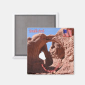 Aimant zUS161 ARCHES National Park, Double Arc, Réfrigéra (Recto/Verso)