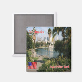 Aimant zUS168 LOS ANGELES, Mac Arthur Park, Réfrigérateur (Recto/Verso)