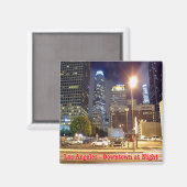 Aimant zUS174 LOS ANGELES, Downtown at Night, Fridge (Recto/Verso)