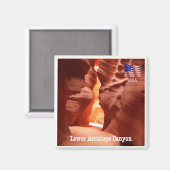 Aimant zUS191 ANTELOPE CANYON, Arizona, Amérique, Fridge (Recto/Verso)