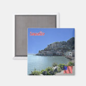 Aimant zUS197 SAUSALITO, Panorama, Californie, réfrigérat (Recto/Verso)