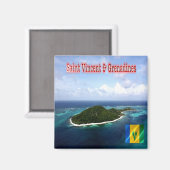 Aimant zVC008 SAN VINCENT et GRENADINE, réfrigérateur (Recto/Verso)