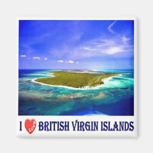 Aimant zVG007 BRITISH VIRGIN ISLANDS I Love, Frigo